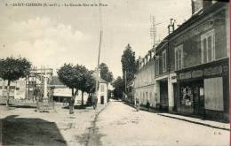 91-ESSONNE--SAINT -CHERON / LA GRANDE RUE ET LA PLACE    NON  ECRITE ‹(•¿• )› - Saint Cheron