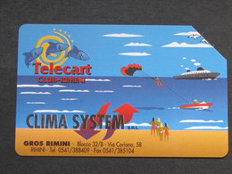 ITALIA - 3420 C&C 327 GOLDEN - PRIVATE PUBBLICHE - TELECART RIMINI CLIMA SYSTEM - USATA - Private - Tribute