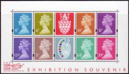Grande-Bretagne - Y&T BF 9 (SG MS 2146) ** (MNH) - Stamp Show 2000 - Blocks & Miniature Sheets