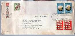 Lettre Cover Expo 70 Du Japon Japan Nippon Pour Allemagne - CAD 11-07-1970 / 5 Tp - Brieven En Documenten