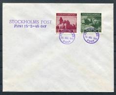 1945 Sweden Stockholm Localpost 15th March FDC - Emissions Locales