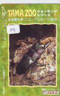 Carte Prépayée Japon * KARTE JAPAN (119) INSECTE * Scarabée * BEETLE INSECT PREPAID CARD * KEVER * - Autres & Non Classés