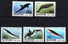 Corée Du Nord YV 2341/5 N 1992 Cétacés - Dauphins