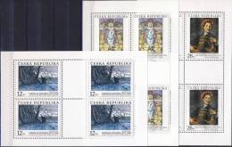 #Czech Rep. 2002. [16]. Art. Paintings. Peintures. Gemälde. Sheetlets. Michel 342-44. MNH(**) - Blocks & Sheetlets