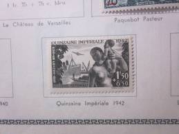 COLLECTION TIMBRES FRANCE COMMEMORATIFS OU DE BIENFAISANCE  DEBUT 1940 -OBLITERES AVEC CHARNIERE - Used Stamps