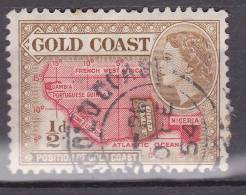 Gold Coast, 1952, SG 153, Used - Gold Coast (...-1957)