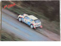 Automobile - CPM : Voiture Rallye - Peugeot 205 Turbo De J. KANKKUNEN / J. PIRONEN - Nouvelle Zélande - Rallyes