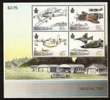 Nouvelle Zélande 1987 N° BF 56 ** Avion, Aviation, RAF, Armée, Avro, Kittyhawk, Sunderland, Skyhawk, Hydravion, Chasseur - Unused Stamps