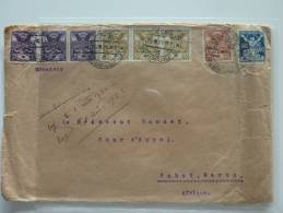 NICE FRANKING ON COVER FROM TROPPAU TCHECOSLOVAQUIE 1921 TO MORROCO LETTRE BRIEFE BELEGE - Covers & Documents