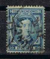 Sello 10 Cts Alfonso XII 1876, Fechador MURCIA, Num 175 º - Oblitérés