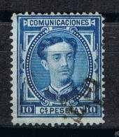 Sello 10 Cts Alfonso XII 1876, RARO Matasellos CERTIFICADO 1 Oct 77, Num 175 º - Used Stamps