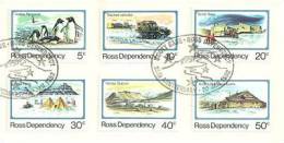 Territoire De Ross . 25 Ans Ouverture Base Scott, Obliteration Volcan Erebus. 6 T-p Oblitérés., Yv. 15/20 - Usati