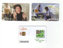 Lot 3 Télécartes Illustrées : Banco, Les Visiteurs……, Années 1998, Puces : 1 GEM, 1 OB1, 1 SO3 - 1998