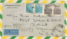 1071. Carta Aerea Certificada BRASILIA (Brasil) 1949 - Lettres & Documents