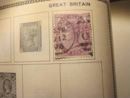 COLLECTION TIMBRES GRANDE BRETAGNE DEBUT 1880 OBLITERES  AVEC CHARNIERE - Andere & Zonder Classificatie