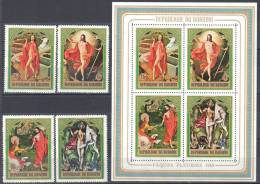 Burundi  1969 Easter Art. Painting  Mi.484-487A + Bl.32A - MNH (**) - Ungebraucht