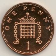 UK  1 Penny  KM#935 1986 - 1 Penny & 1 New Penny