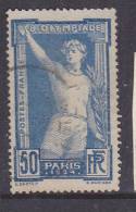 FRANCE N° 186 50C BLEU ET OUTREMER JEUX OLYMPIQUES DE PARIS PETIT RECTO VERSO DU CADRE OBL - Oblitérés