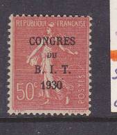 FRANCE N° 264 1f50 BLEU CONGRES DU B.I.T. SANS ACCENT GRAVE SUR LE E DE CONGRES NEUF AVEC CHARNIERE - Nuevos