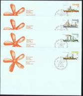 1978    Ice Vessels  Boats  Sc 776-79  On 4 FDCs - 1971-1980