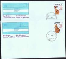 1979  Postal Code  Sc 815-16  On 2 FDCs - 1971-1980