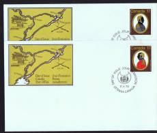 1979  Colonels:  De Salaberry, John By  Sc 819-20  On 2 FDCs - 1971-1980