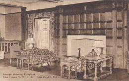 Connecticut New Haven Y.W.C.A. The Lounge Showing The Fireplace Albertype - New Haven