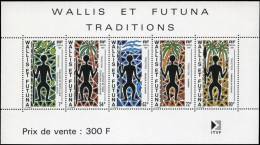 Wallis Et Futuna 1991 - Traditions - 5v Neufs // Mnh - Blocs-feuillets