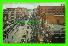 OKLAHOMA CITY, OK - BROADWAY STREET LOOKING NORTH - TRAVEL IN 1908 - SOUVENIR POST CARD CO - - Oklahoma City