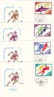 HOCKEY 1984 COVERS 4X FDC, RUSSIA. - Rasenhockey