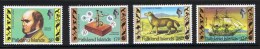 1982 Falkland Islands , Charles Darwin 4v., Scientists , Explorers, Boat, Fox, Michel 350/53  MNH - Explorateurs