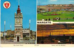 MARGATE.The Clock Tower, The Gardens, Sunset Over The Harbour - Margate