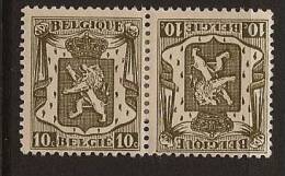 BELGIUM 1936 10c Tete-beche SG 729 HM OC212 - 1929-1937 Heraldic Lion