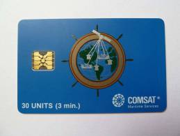 USA - Comsat - 30 Units - RARE - (US18) - [2] Tarjetas Con Chip