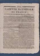 GAZETTE NATIONALE DE FRANCE 29 11 1795 - BONN RHIN MARCEAU .. - EMIGRES - BOURG AIN - POLICE COMMUNES - FINANCES - Zeitungen - Vor 1800