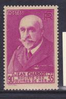 FRANCE N°377A 90C + 35C LILAS ROSE CHARCOT RECTO VERSO NEUF AVEC CHARNIERE - Ungebraucht