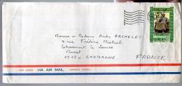 Lettre Cover Par Avion Via Air Mail Correo Aereo Chine - CAD Peu Lisible 7-01-1990 ?? / 1 Tp Personnage - Covers & Documents