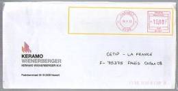 Lettre Cover Belgique EMA 15,00 F A 7297 - CAD 08-II-1993 Hasselt 3500 - Keramo Wienerberger - 1980-99