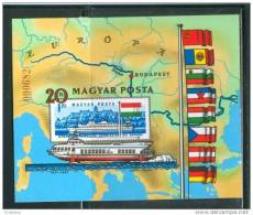 HUNGARY-1981.Imperforated   Souvenir Sheet-Danube Commission MNH!CV35$ MI Bl.153B - Ongebruikt