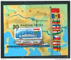 HUNGARY-1981.Imperforated   Souvenir Sheet-Danube Commission MNH!CV35$ MI Bl.153B - Nuevos