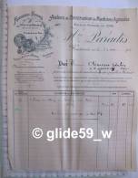 Facture Ateliers De Construction De Machines Agricoles - Fonderie - Forges - Hrs PARADIS - HAUTMONT Le 20 Mars 1913 - Agricoltura