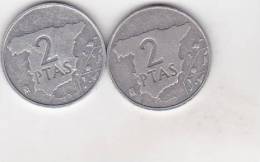 Spain 2 Pesetas 1982 + 1984 - 2 Pesetas