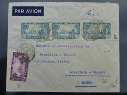 BEL AFFRANCHISSEMENT SUR LETTRE DE DAKAR 1938 PAR AVION => FRANCE AIRMAIL COVER BRIEFE BELEGE - Autres & Non Classés