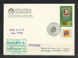 TOP!! UNGARN * LUFTPOSTDRUCKSACHE ZUR PHILATELIA STUTTGART 1984 **!! - Storia Postale