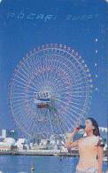 Télécarte Japon / 110-67547 - PARC D´ATTRACTION / Grande Roue Pocari Sweet - AMUSEMENT PARK Japan Phonecard - ATT 217 - Spiele