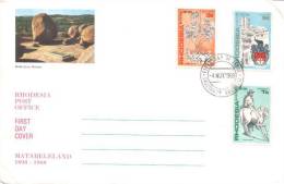 Rhodesien / Rhodesia - Mi-Nr 75/77 FDC (L646) - Rhodesien (1964-1980)