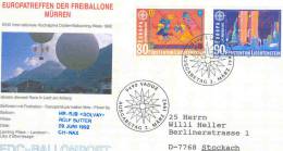Liechtenstein - Europatreffen Der Freiballone Mürren - HB BJB Solvay - 2/3/1992 (RM0628) - Mongolfiere