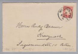 Heimat DE RP Wolfstein 1911-01-16 Brief Nach Kreuznach - Storia Postale