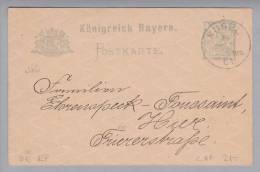 Heimat DE RP Kusel 1901-09-18 Auf Ganzsache 2 Pf. - Entiers Postaux