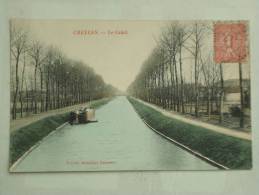 CHELLES  ( 77 ) LE CANAL  CPA  COULEUR - Chelles